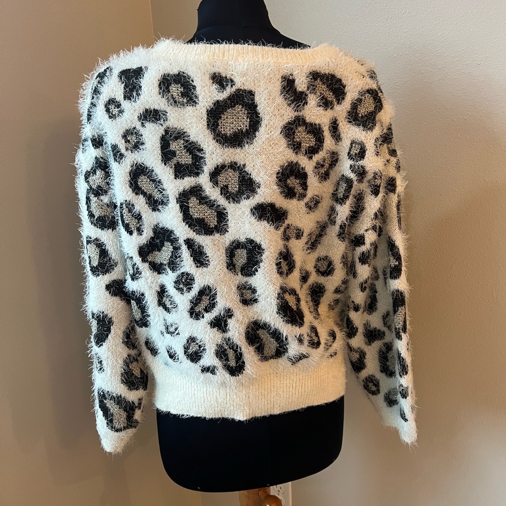 Love By Design Leopard Print Pullover Sweater - image 3